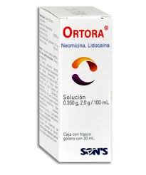 Ortora Sol 350mg 2g 100ml 20ml, Lidocaine and Neomycin